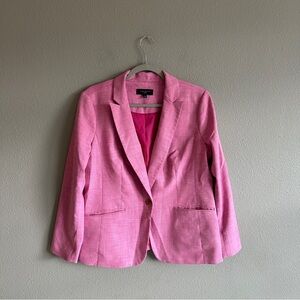 Talbots Pink Single Button Blazer 12 Petite